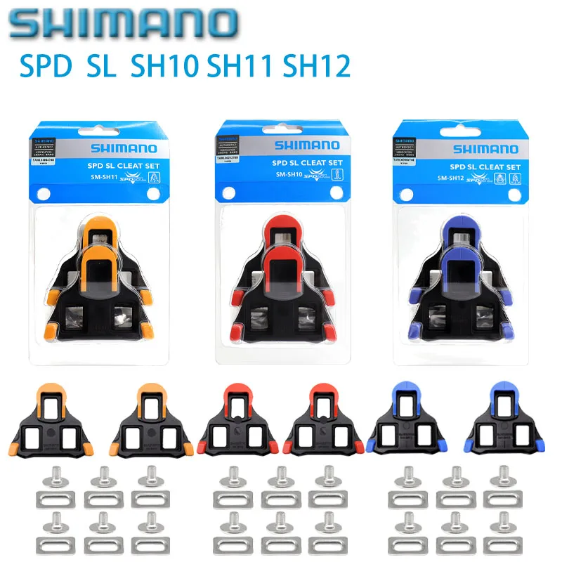 Shimano SH11 SH10 SH12 Road Bike Pedal Cleats Original Box Shoes Bike Pedal Road Cleats Speed System for R540 R550 R8000 Parts