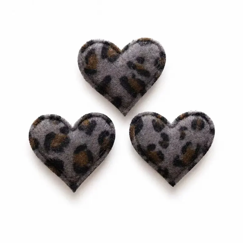 80 Stück Leopardenmuster-Haaraccessoires in Herzform, 3,2 x 3,4 cm, Haarspangen, Haarnadeln, Schleifen, Dekorationen für Kleidung und Accessoires. – Detail 8