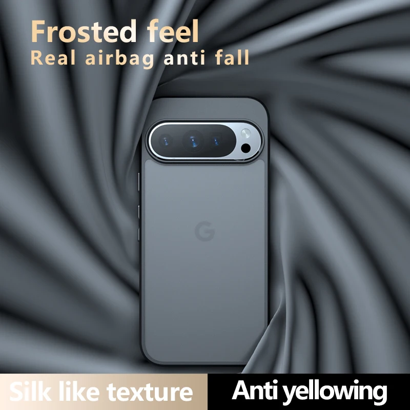 Чехол для Google Pixel 9 8 Pro 8A Luxury Armor Matte Clear Cover для Pixel 9 Pro XL Pixel8, акриловый тонкий противоударный бампер Funda