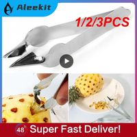 1/2/3PCS New Creative Practical Stainless Steel Cutter Pineapple Eye Peeler Pineapple Seed Remover Clip Home Kitchen Fruit Tools