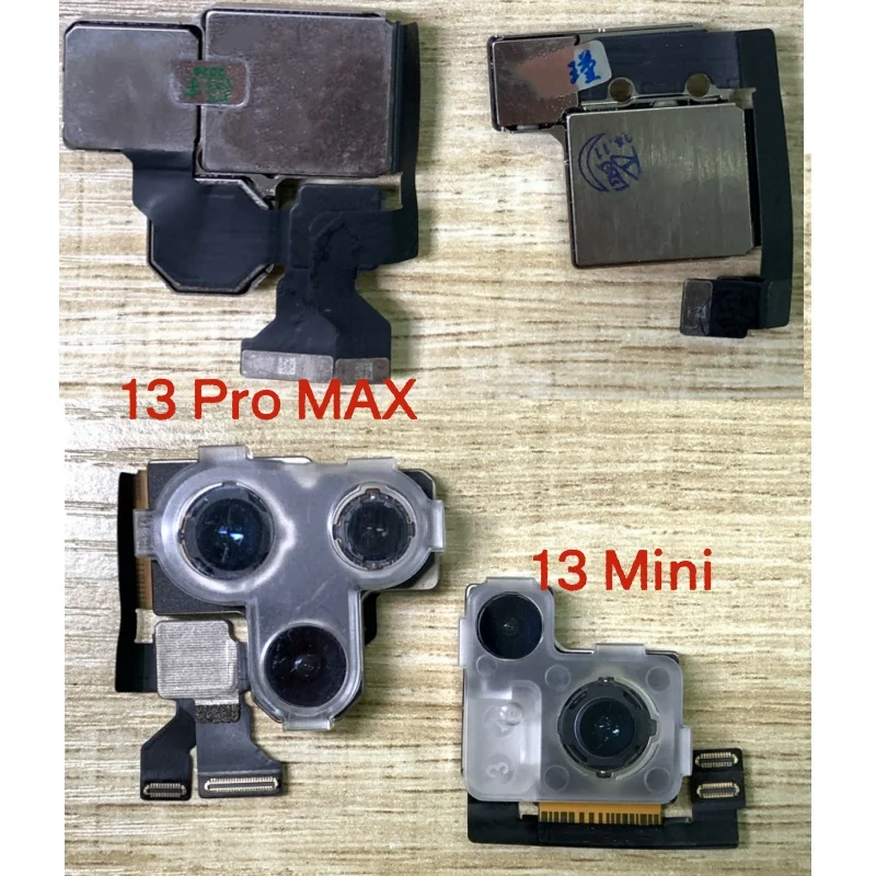 Fully Tested Rear Camera for iPhone 12 13 14 15 16 Pro Max Mini Plus Back Camera - Main Lens Flex Cable Replacement Part