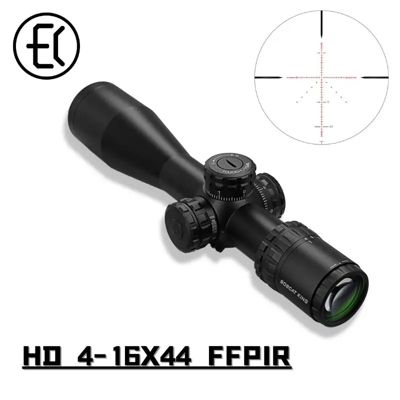 

Bobcat King HD 4-16X44 FFPIR First Focal Plane Side Parallax Riflescope Hunting Tactical Etched Glass Optical Sight Sniper Scope