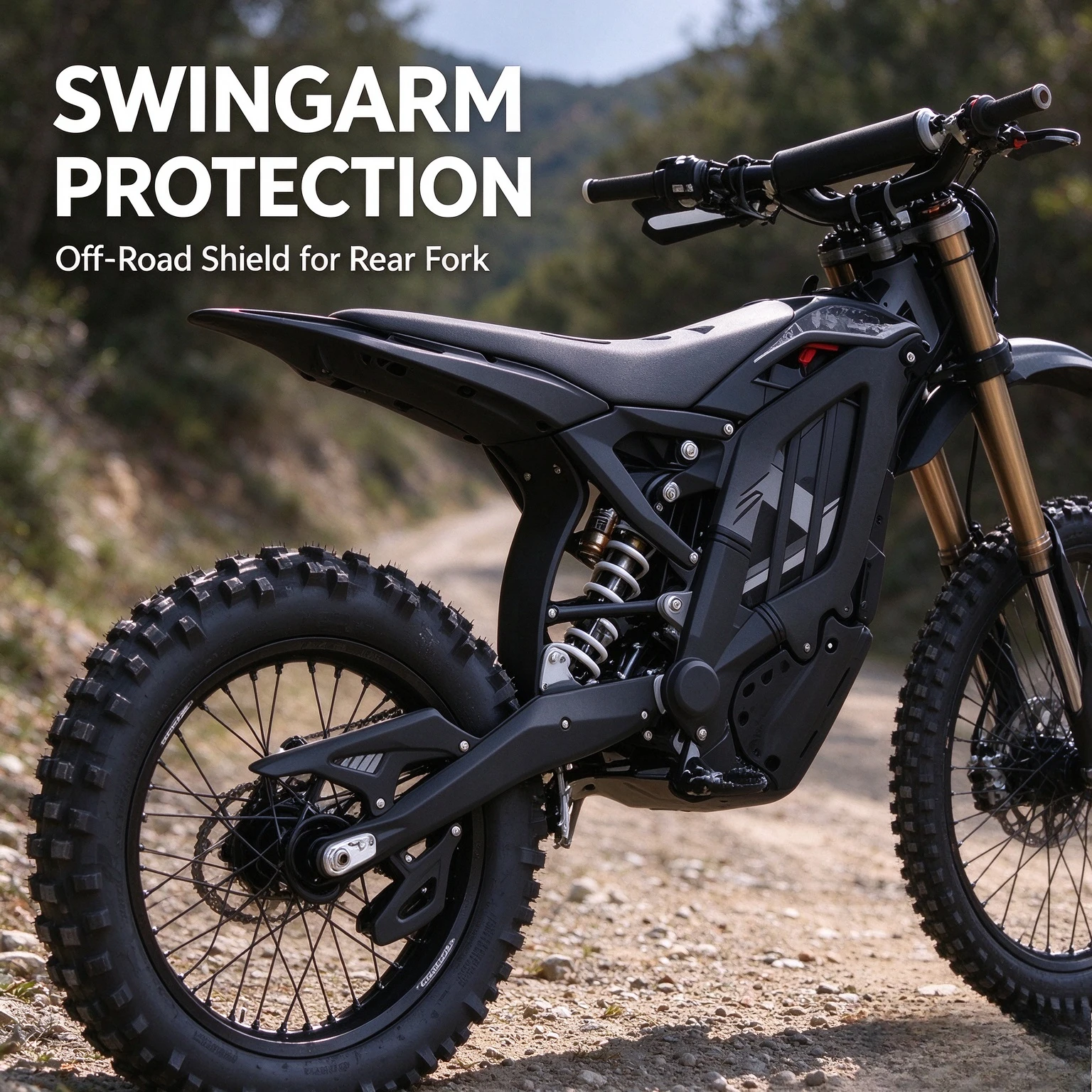 For Sur-Ron Light Bee 2 Swingarm Guard rear swingarm cover swingarm protection rear fork guard surron light bee 2 spare parts