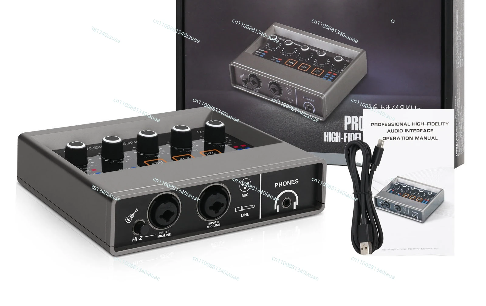 Professional Sound Card High-quality Audio Interface for Recording Studio Small Computer Live Sound Card Mixer Q16