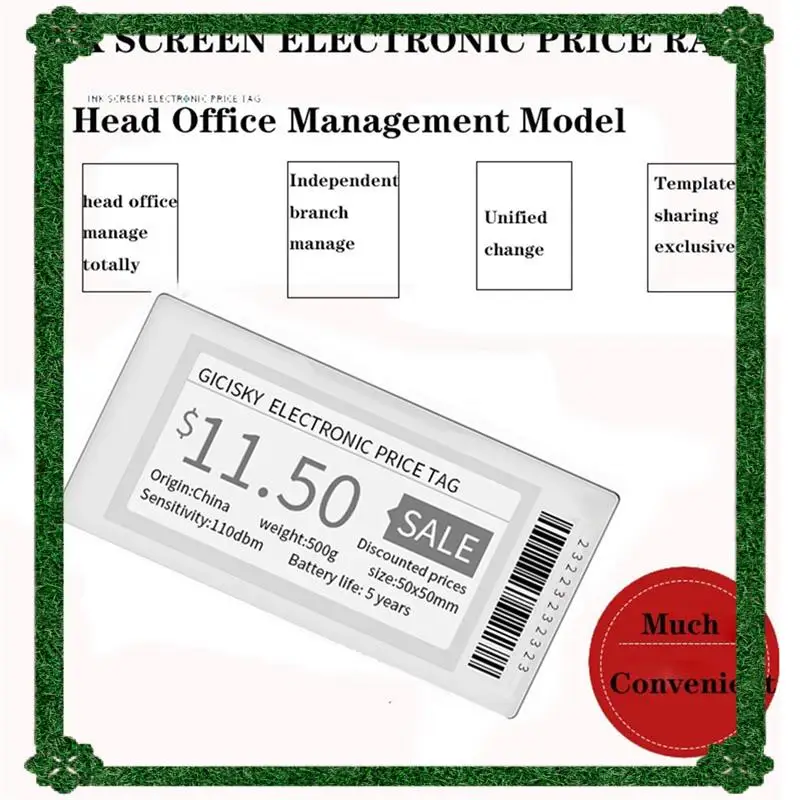 24-Hour Delivery 2.1 Inch Electronic Price Tag ESL TFT Screen Display No Messy Writing Bluetooth Connect Management For Android