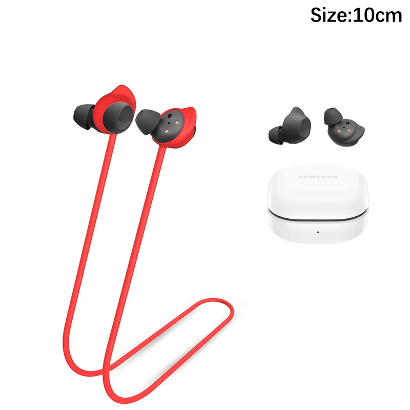 حزام سماعات أذن سيليكون مضاد للفقد ، حبل حامل سماعات الأذن ، سماعة رأس كابل ، حبل خيط العنق ، براعم المجرة FE #6