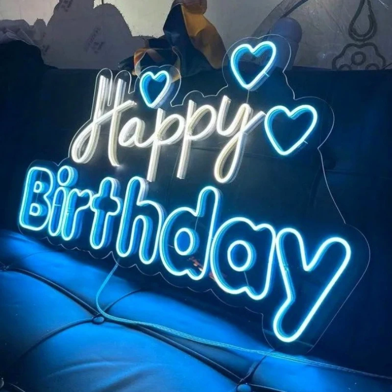 Custom Neon Signs Birthday Party Neon Background Signs USB Multi Font Colors Wedding Manor Bedroom Bar Wall LED Decoration Neon
