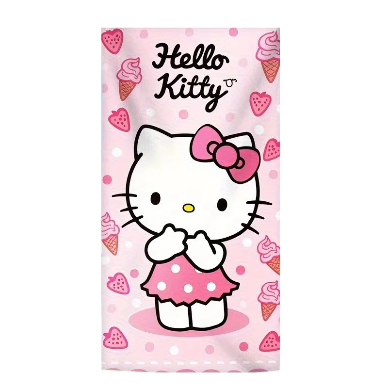 Hello Kitty Beach Towel, Breathable Quick Dry Soft Sandproof Sunscreen for Surfing Swimming Yoga Travel Gift view 5