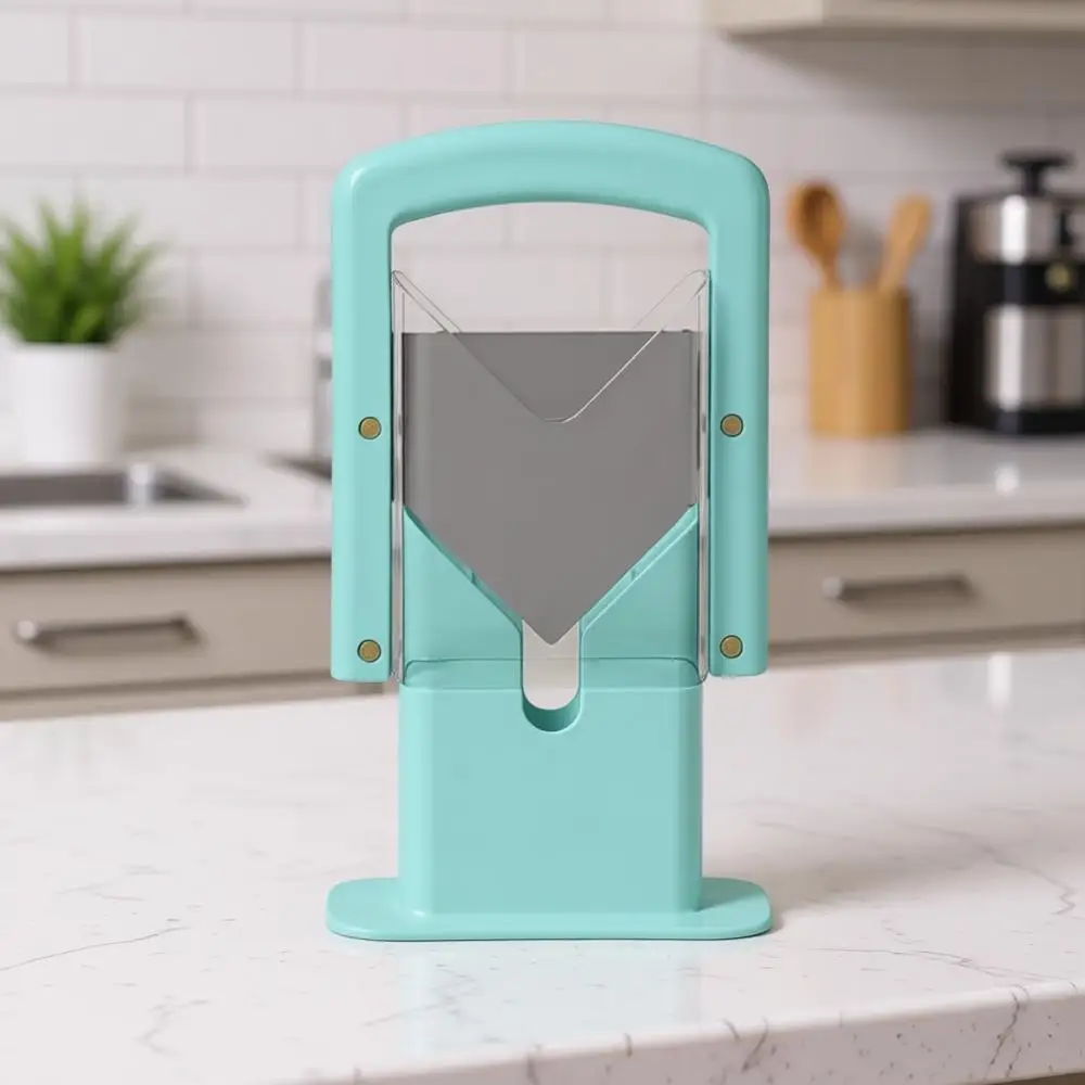 

Bagel Guillotine Single Slicer with Built-In Safety Shield, Perfect for Smoothly Slicing Bagels, Buns, Muffins and More, Non-Sti