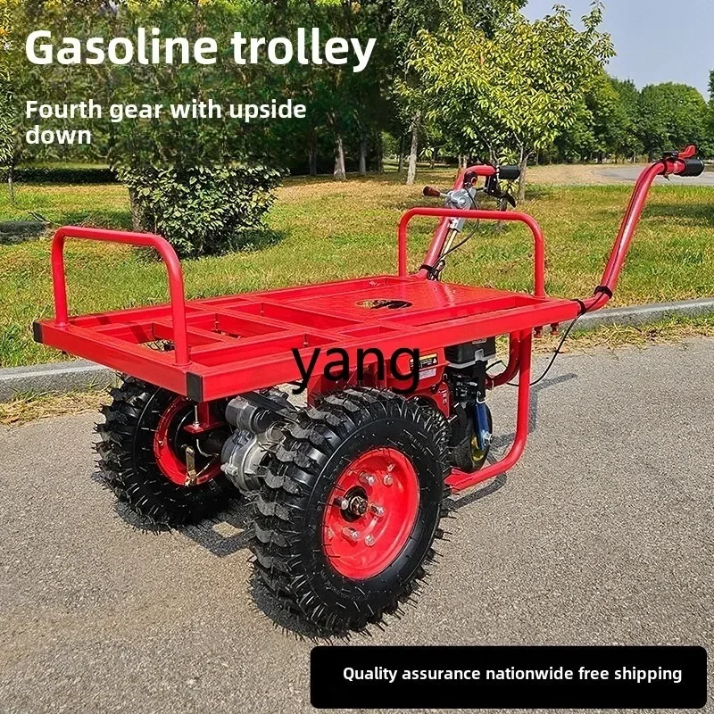 LH trolley agricultural climbing orchard truck pull wood flat truck