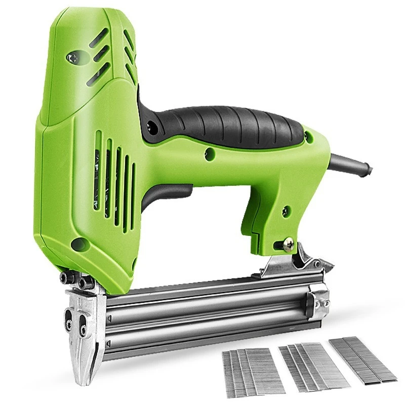 Woodworking Dual-Purpose Electric Nail Gun, Multi-functional Nail Machine For Straight Nail, Row Nail, Steel Nail & Code Nail