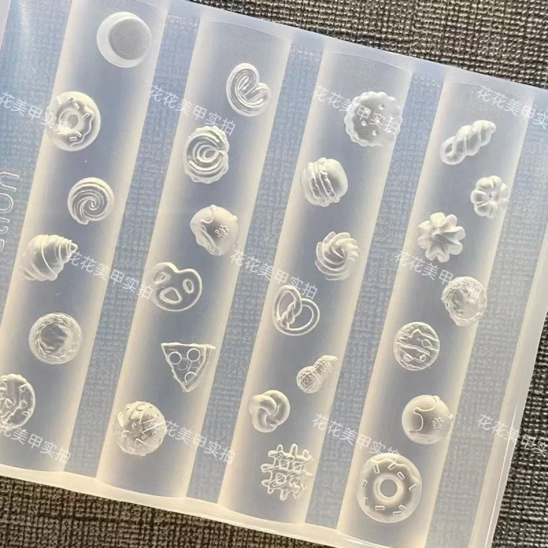 1 szt. Forma do pieczenia chleba i deserów Złota Rybka Lilia Guzik Forma Akrylowa 3D do Paznokci DIY Silikonowe Szablony do Paznokci Forma do Paznokci