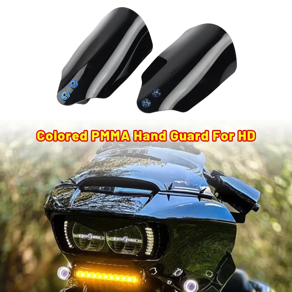 Motorcycle Colorful Hand Shield Handguard Protector Handle Guard For Harley Touring Electra Road Glide Road King FLHT FLHTP