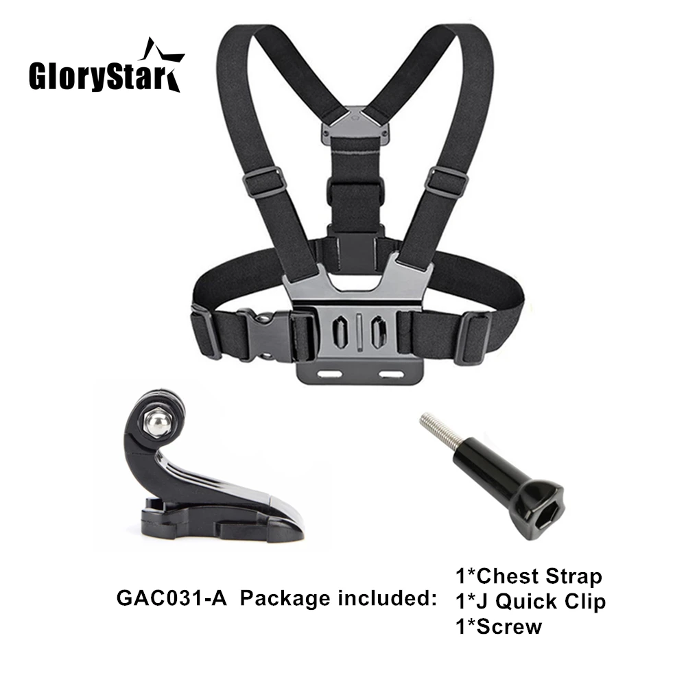 Chest Strap Mount Belt for Gopro Hero 10 9 7 65 Xiaomi Yi 4K Go Pro SJCAM SJ4000 Action Camera Chest Mount Harness Sport Cam Fix