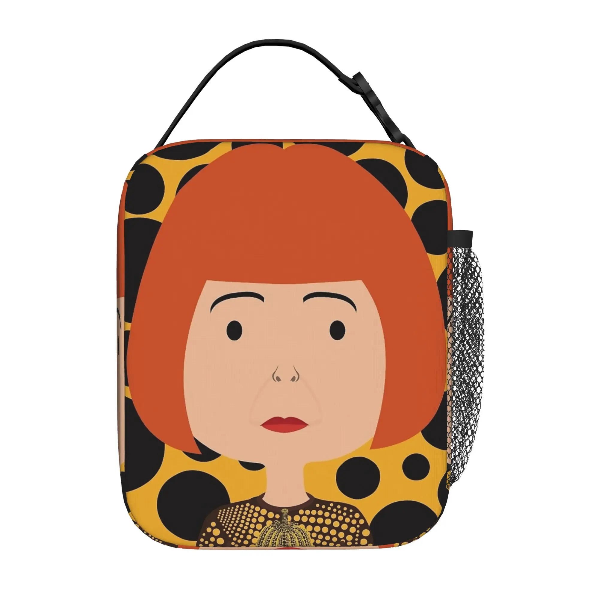 Y-Yayoi Kusama Thermal Insulated Lunch Bag for Travel  Portable Food Container Bags Cooler Thermal Lunch Boxes