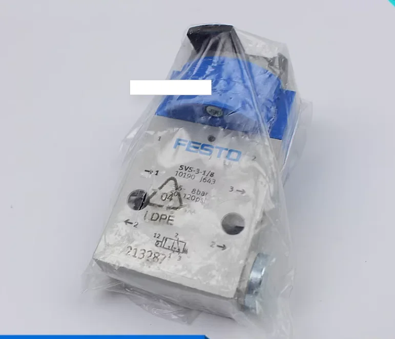 New Original FESTO SVS Basic Valve G1/8 gas connecting panel valve SVS-3-1/8 10190