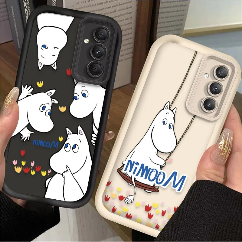 Чехол Cartoon Cute-M-moomins для Samsung Galaxy A54 A05S A05 A34 A24 A14 A53 A33 A23 A13 A52 A52S A32 A22 A12 A71 A51 A31 Cover