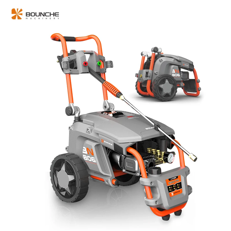 

100 bar 1450Psi 2.2KW Foldable Automatic Car Wash Machine Electric Pressure Washer with Electric Motor