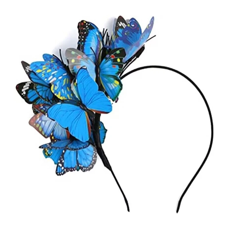 Accesorios de cabina de fotos de hadas, diademas de mariposa 3D, diadema para fiesta, tocado para jardín, fiesta de cumpleaños, accesorios para fotomatón