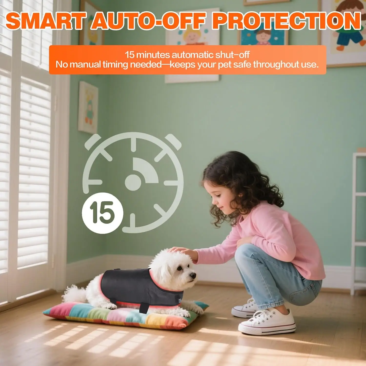 Pets Red Light Therapy Belt, LED Infrared Light Therapy for Dog and Cat with 128 LEDs 660&850 nm,Wearable Device for Pain Relief - view 4
