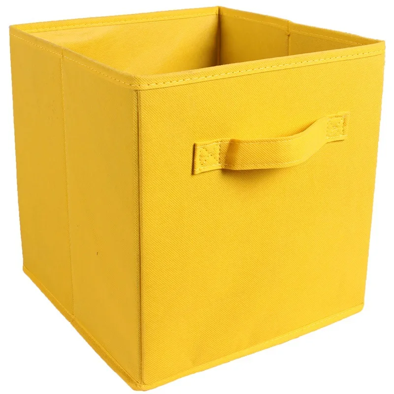 Foldable Solid Color Simple Storage Box for Bedroom and Living Room, Toys,Clothes and Miscellaneous Items Drawer Storage Box