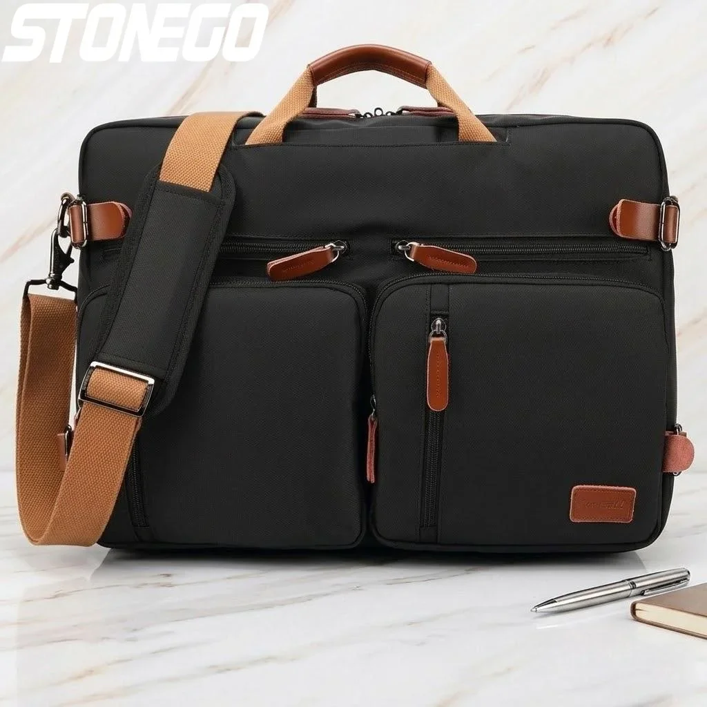 Large Convertible Laptop Backpack 156 to 173 Inch Messenger Shoulder Bag for Business Travel Work School