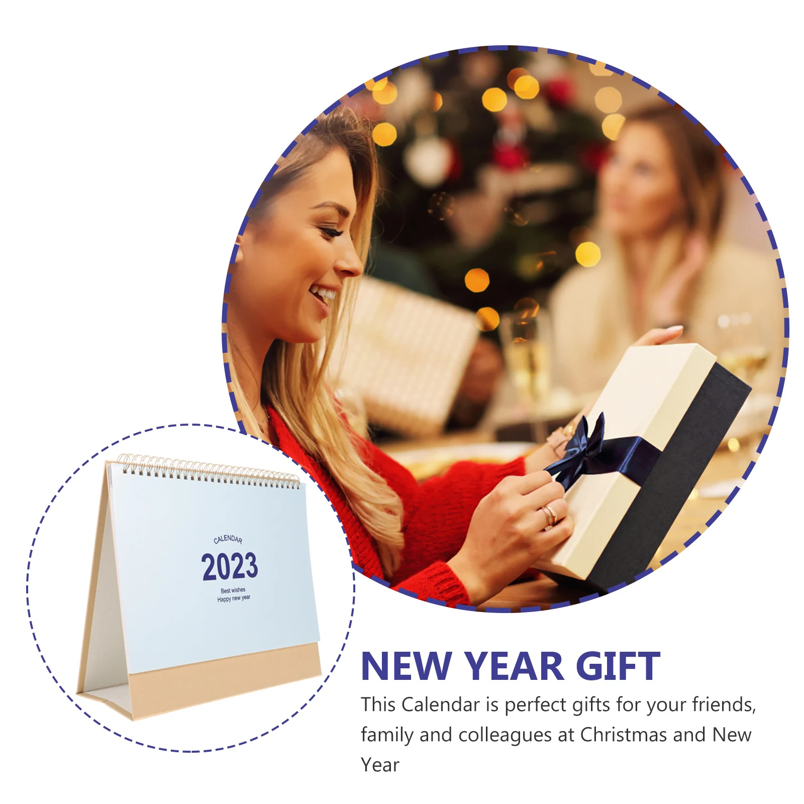 Large Grid Monthly Calendar Desk Paper Iron Blue Decorative Standing Office Home Tabletop Planner Scheduling Tracking Daily Life