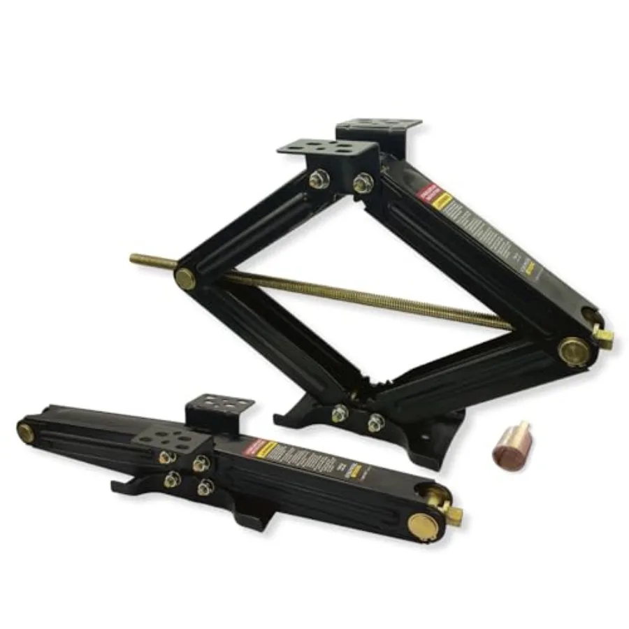 

JSC-30 Scissor Jacks Heavy-Duty 30-Inch RV Leveling System for Campers Trailers and Motorhomes Set of 2 Jack Stands with 7 500