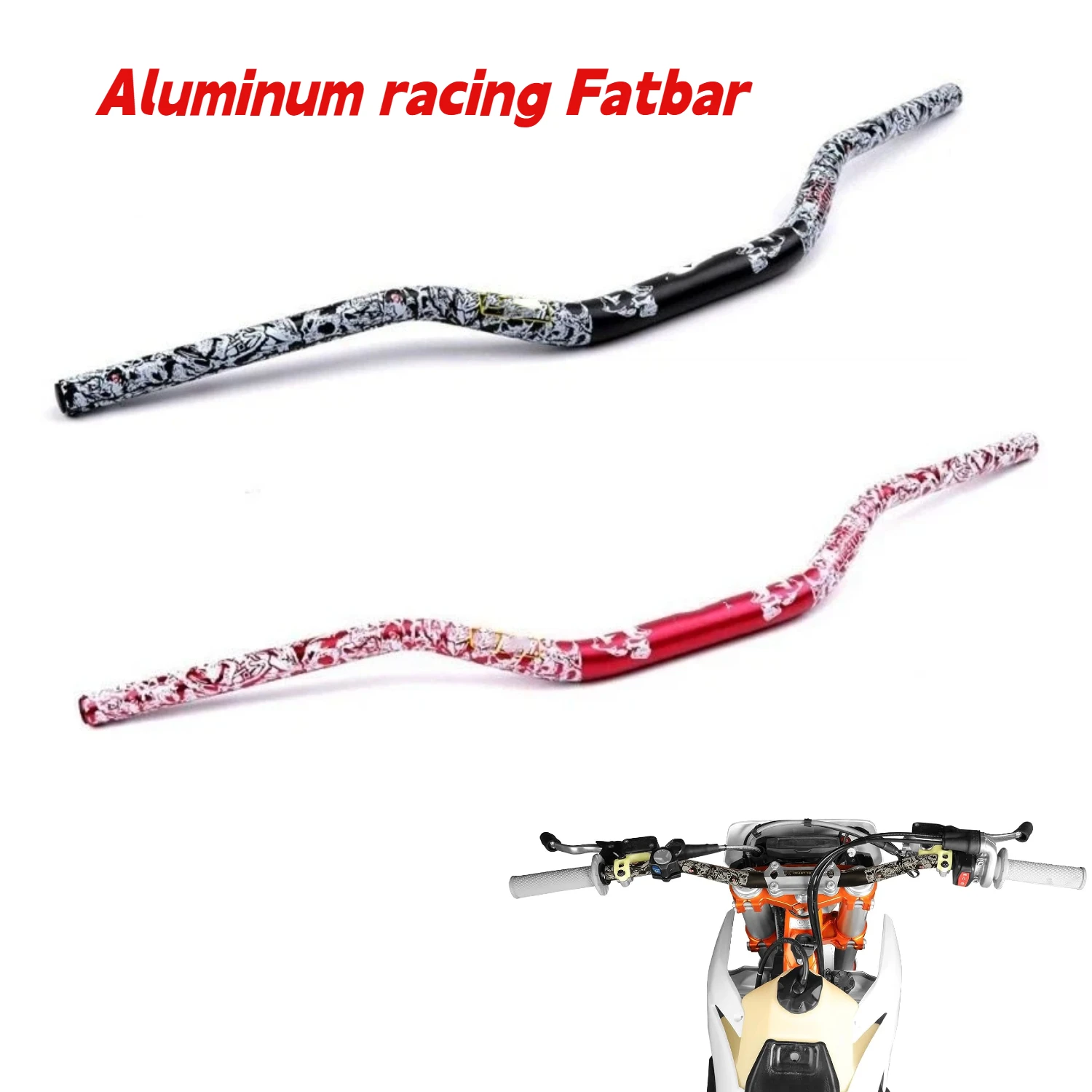 

Universal 1 1/8" 28mm Handle Bar for CRF KLX KX LTR TRX SX SXF EXC Motocross Pit Dirt Bike ATV Quad Grizzly Hawk 250 Bicycles