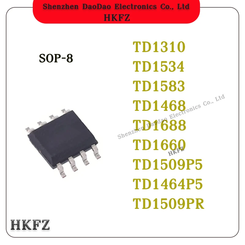 10Pcs TD1310 TD1534 TD1583 TD1468 TD1688 TD1660 TD1509P5 TD1464P5 TD1509PR IC DC-DC Power Chip SOP-8 New Original