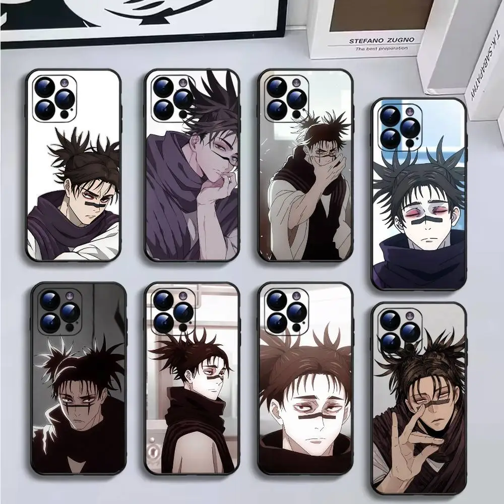 

Anime Choso Phone Case For iPhone17,16,15,14,13,12,11 Plus,Pro Max,Soft Black Cover