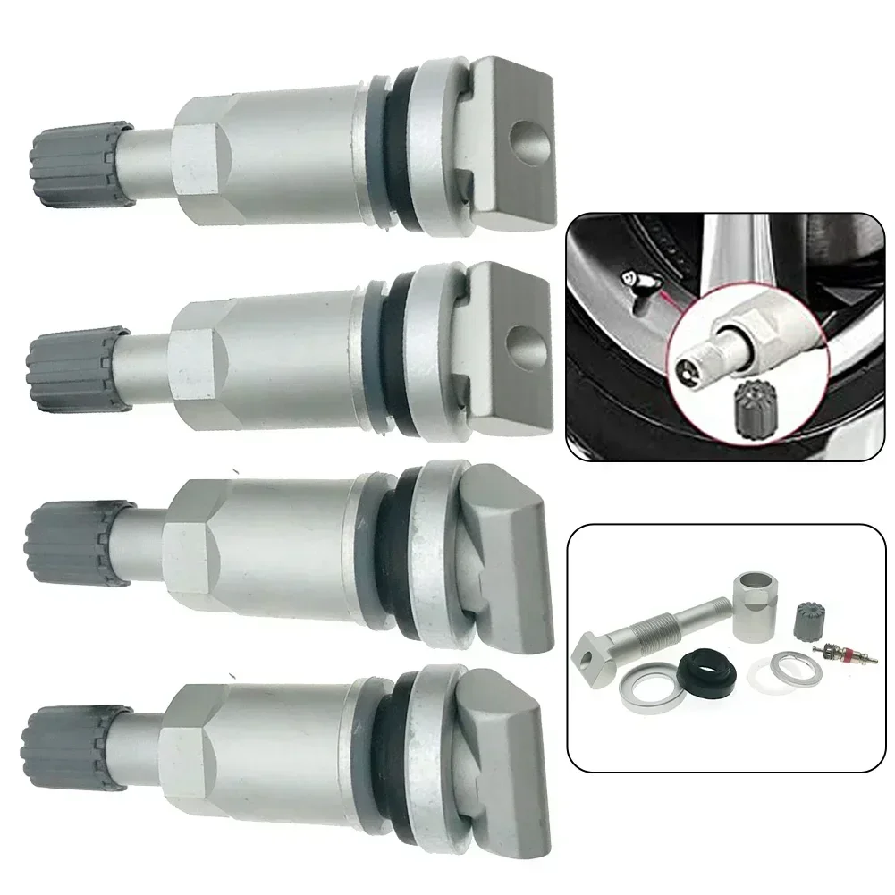 4x TPMS Tire Pressure Sensor Valve Stem Repair Kit For SE55911 Continental For Honda For Chrysler For Dodge For Kia