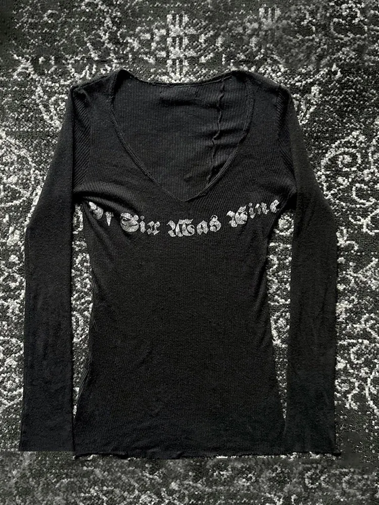 FANTASTION If Six Was Nine Avant-garde Visual Style: Ultra-rare scorpion-printed medieval-style long-sleeved topS Unisex