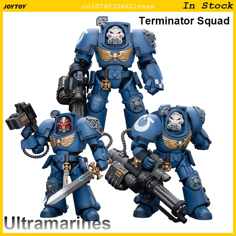 JOYTOY Warhammer 40K Ultramarines Terminator Squad 1/18 Action Figure 14cm Anime Figure Model Statue GK Game Collection Toy Gift