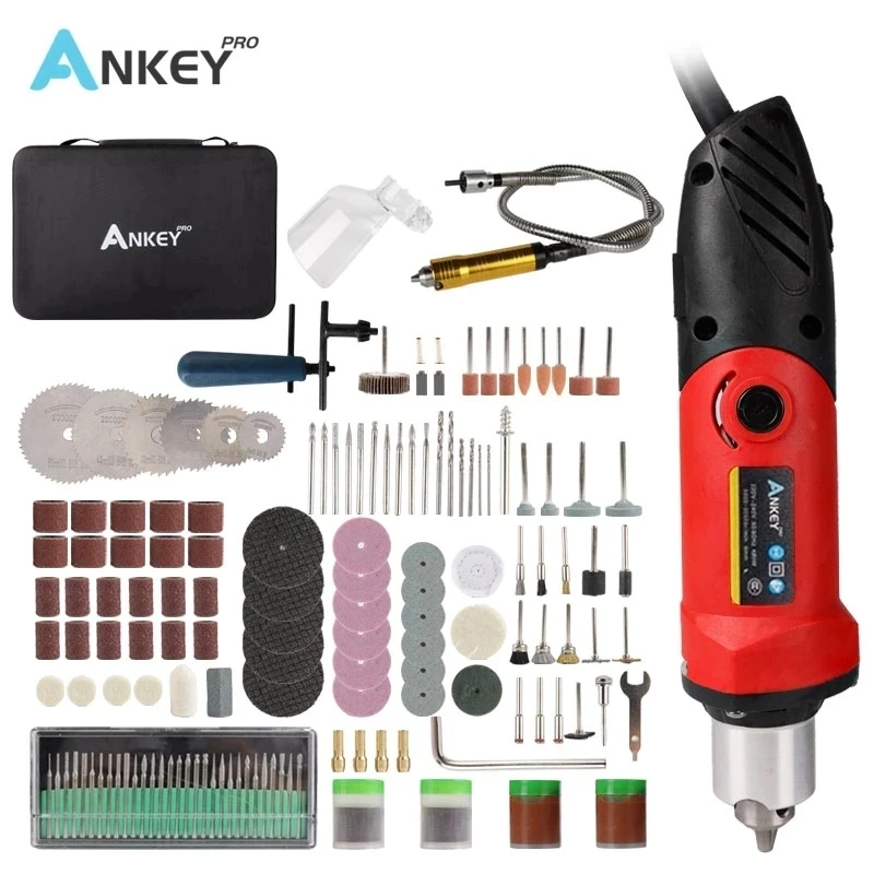 480W Mini wiertarka DIY akcesoria Dremel Style nowy grawer elektryczne narzędzie grawerujące Drinder stojak do wiertarki 220V obrotowa ręka narzędzie