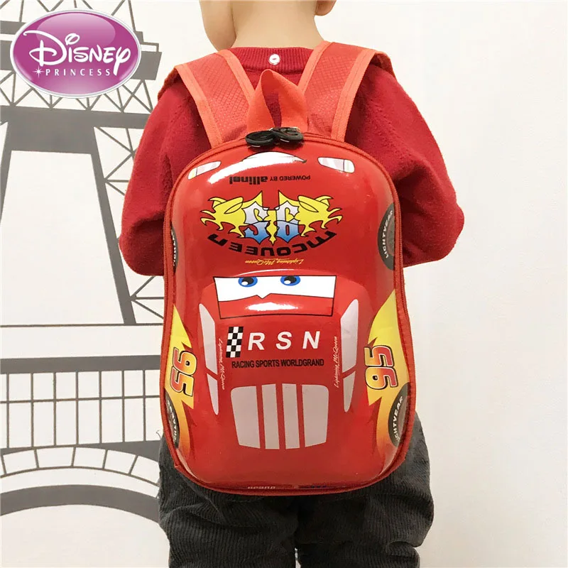 

Disney New Cartoon McQueen Hard Shell Kindergarten Schoolbag 3-6 Year Old Boys and Girls Eggshell Backpack