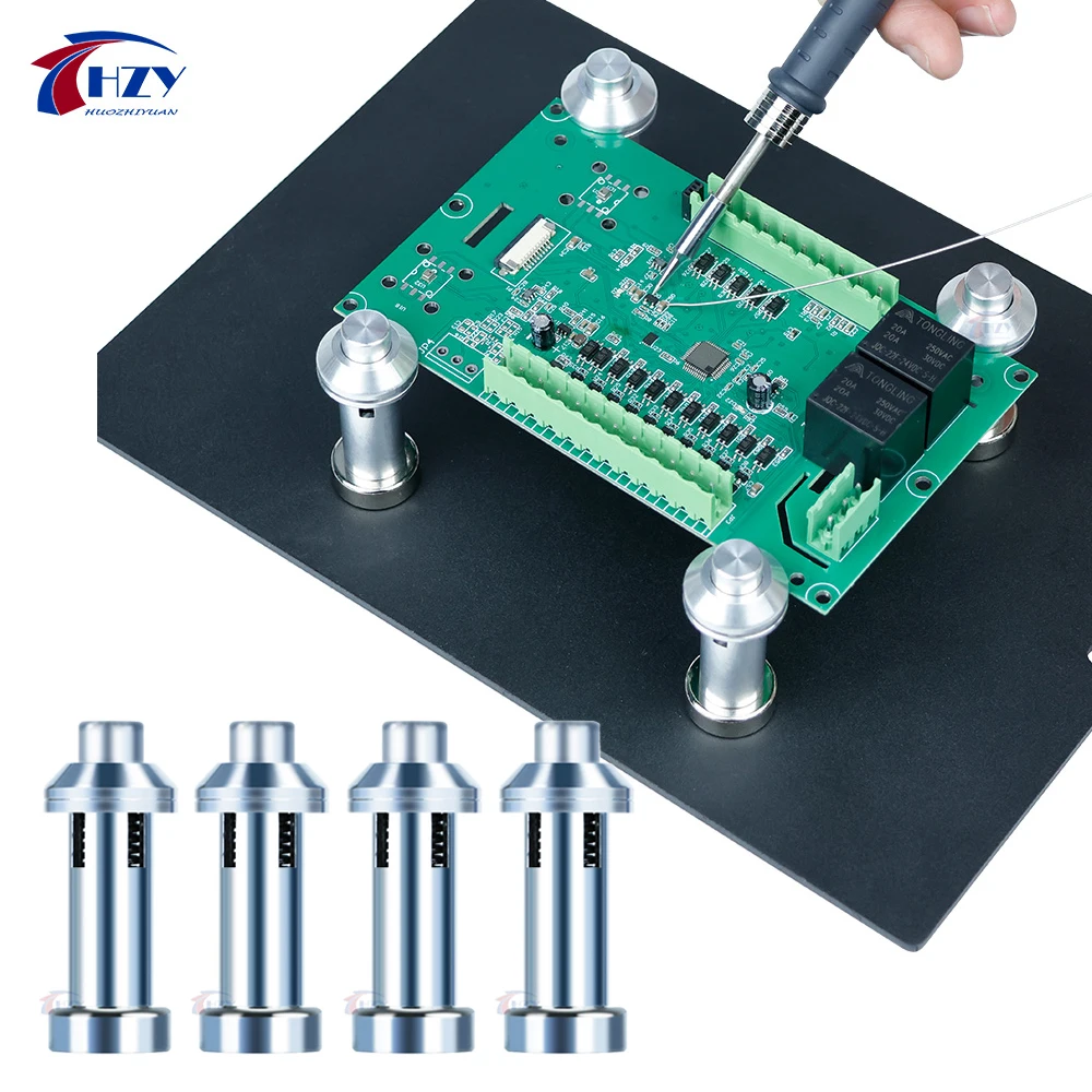 HZY TH09 Forte Morsetto a Molla di Pressione Magnetica Circuito Universale Supporto PCB Fixtute Strumenti di Saldatura di Riparazione Elettronica