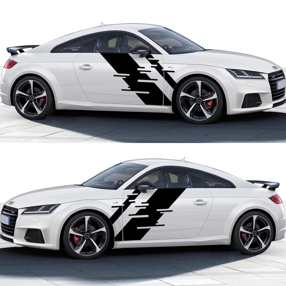 

Car Vinyl Decals Side Body Sticker Trims Racing Stripes Graphics Auto Accessories For Audi TT 8N MK1 MK2 8J Coupe MK3 8S TFSI