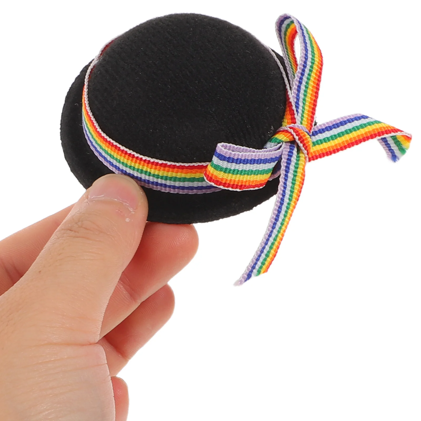 

4 шт. мини-цилиндры крошечные черные официальные шляпы красочные лямки мини-головные уборы для детей здание миниатюрный цилиндр