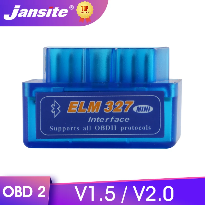 

Автомобильный диагностический сканер Jansite Mini Elm327 OBD2, Bluetooth, OBD, считыватель кодов для Android, английские автомобильные аксессуары 1,5/2,0