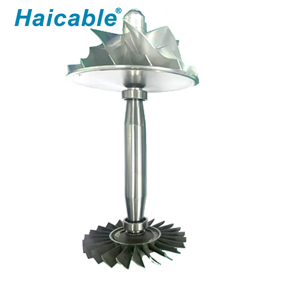 Turbine Rotor Shaft Assembly Haicable Marine Turbine Wheel & Compressor Impeller Rotor