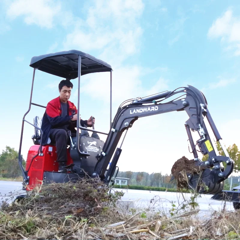 PANDWARD-excavadora sobre orugas pequeña Kubota personalizada, uso agrícola de 1 tonelada, miniexcavadora hidráulica de alta calidad, Micro ensacadora casera, gran oferta