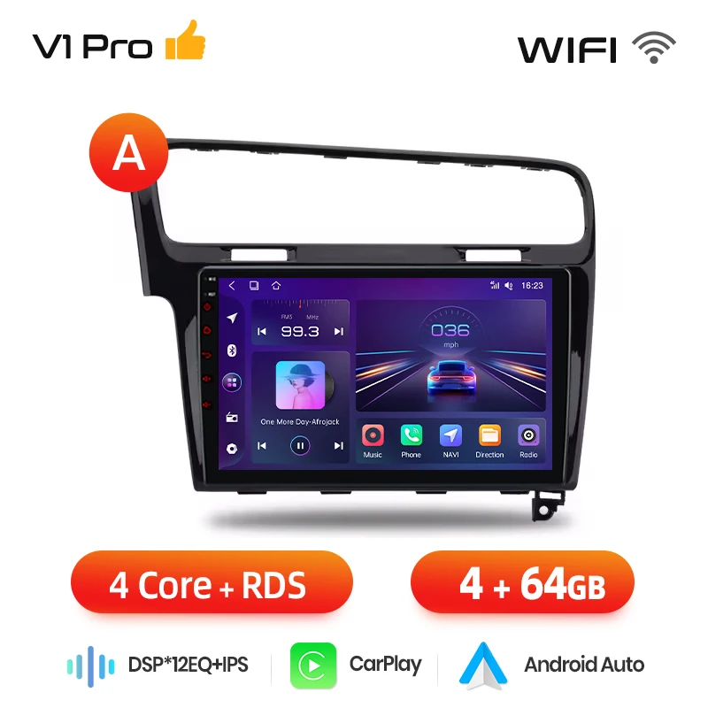 Junsun Draadloze Carplay Android Auto Autoradio Voor Vw Volkswagen Golf 7 2013-2017 Gps Multimedia 2 Din Systemen Stereo