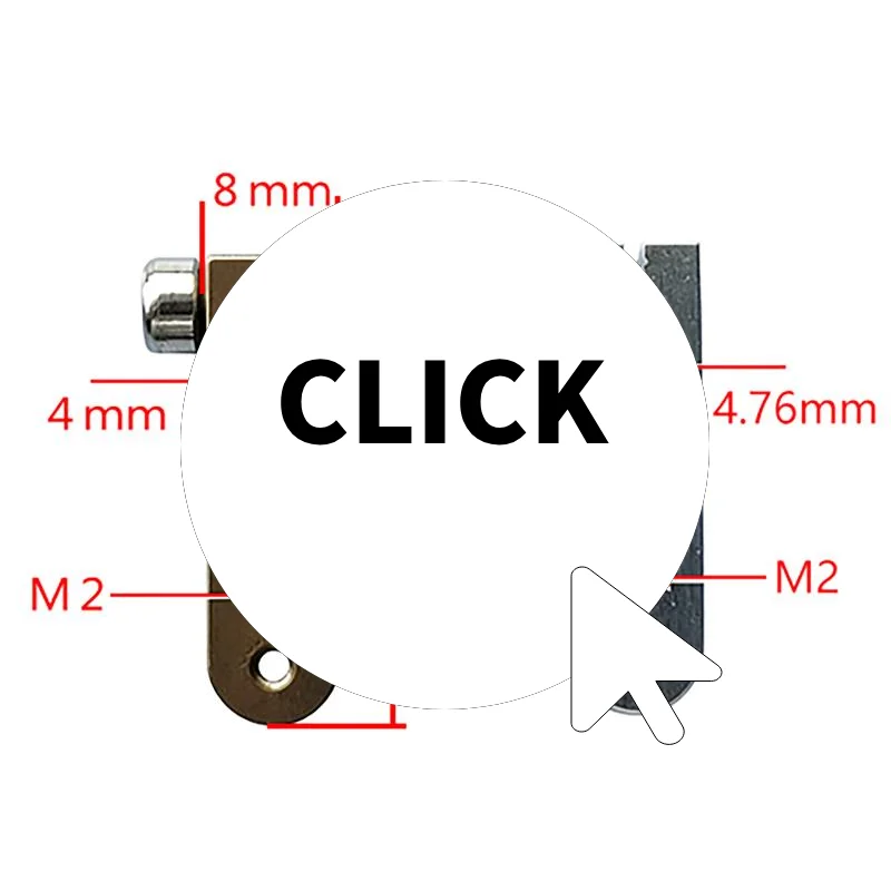 Bras de direction en aluminium CNC léger de type à serrage 4 mm/4,76 mm pour pièces de carburateur de drone RC