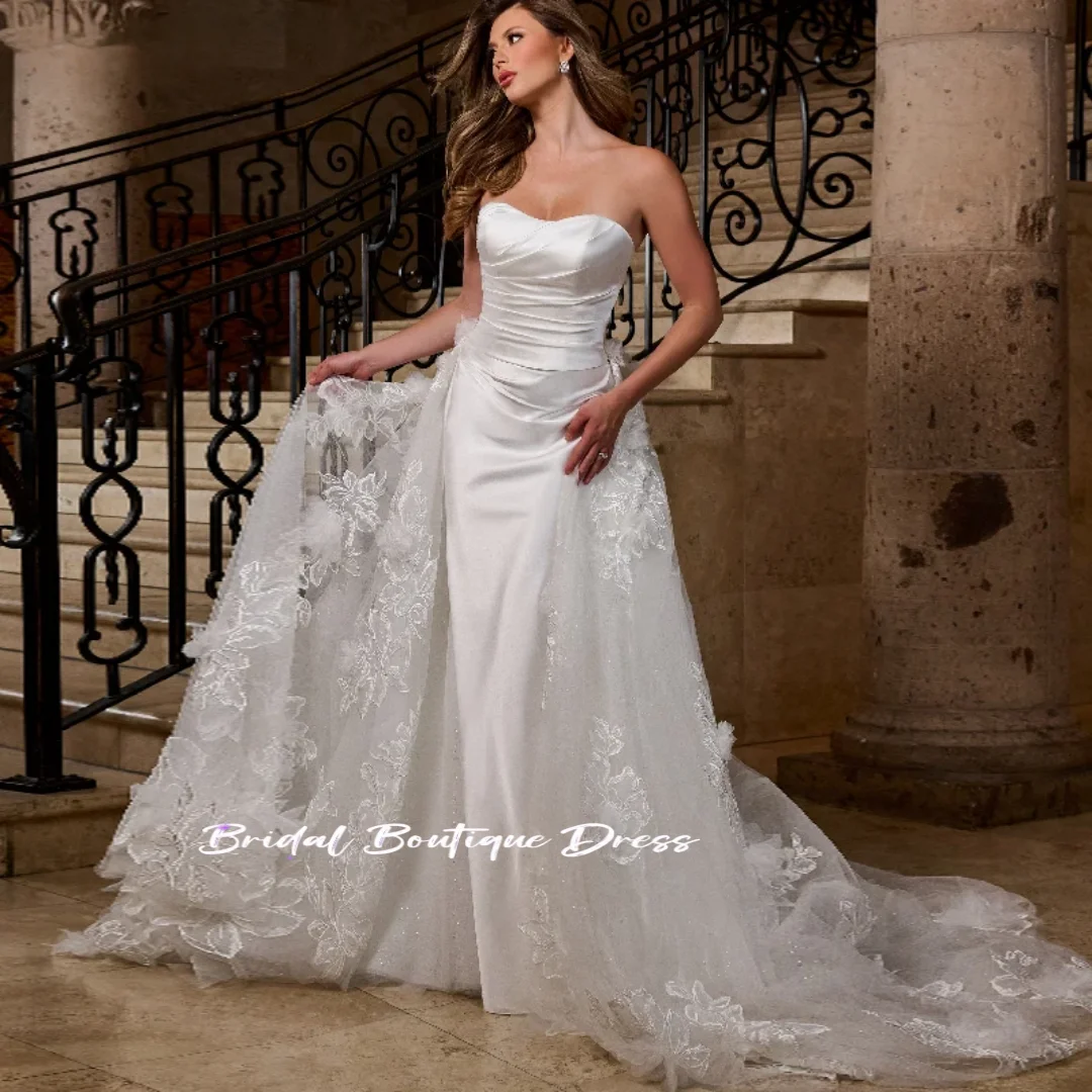 

Сексуальные свадебные платья русалки по индивидуальному заказу, белые съемные свадебные платья с открытыми плечами, свадебные платья, бальное платье принцессы