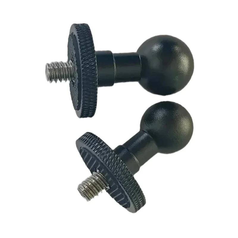 17mm / 25mm 1 inch Ball Head Mount Adapter 1/4 Screw Super Clamp Clip for Motorcycle Bike Riding Extension Action Camera Bracket