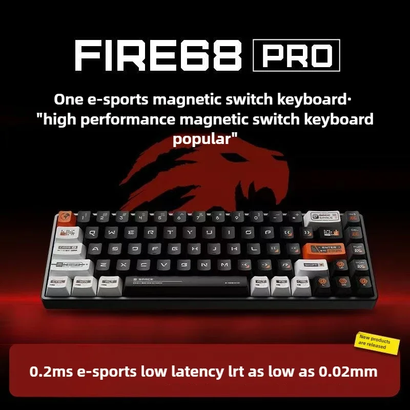 MADLIONS Fire68 Pro/ultra Aluminum Wired Mechanical Keyboard RGB Gaming Aluminum Alloy Low Latency 8KHZ Wired Gaming Keyboard