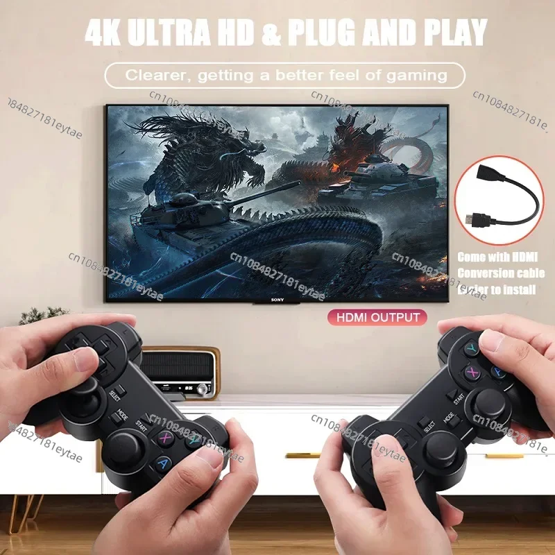 GD10 Game Stick 128G 4K HD Video Wireless Game Console 64G Game Player 256G GD10