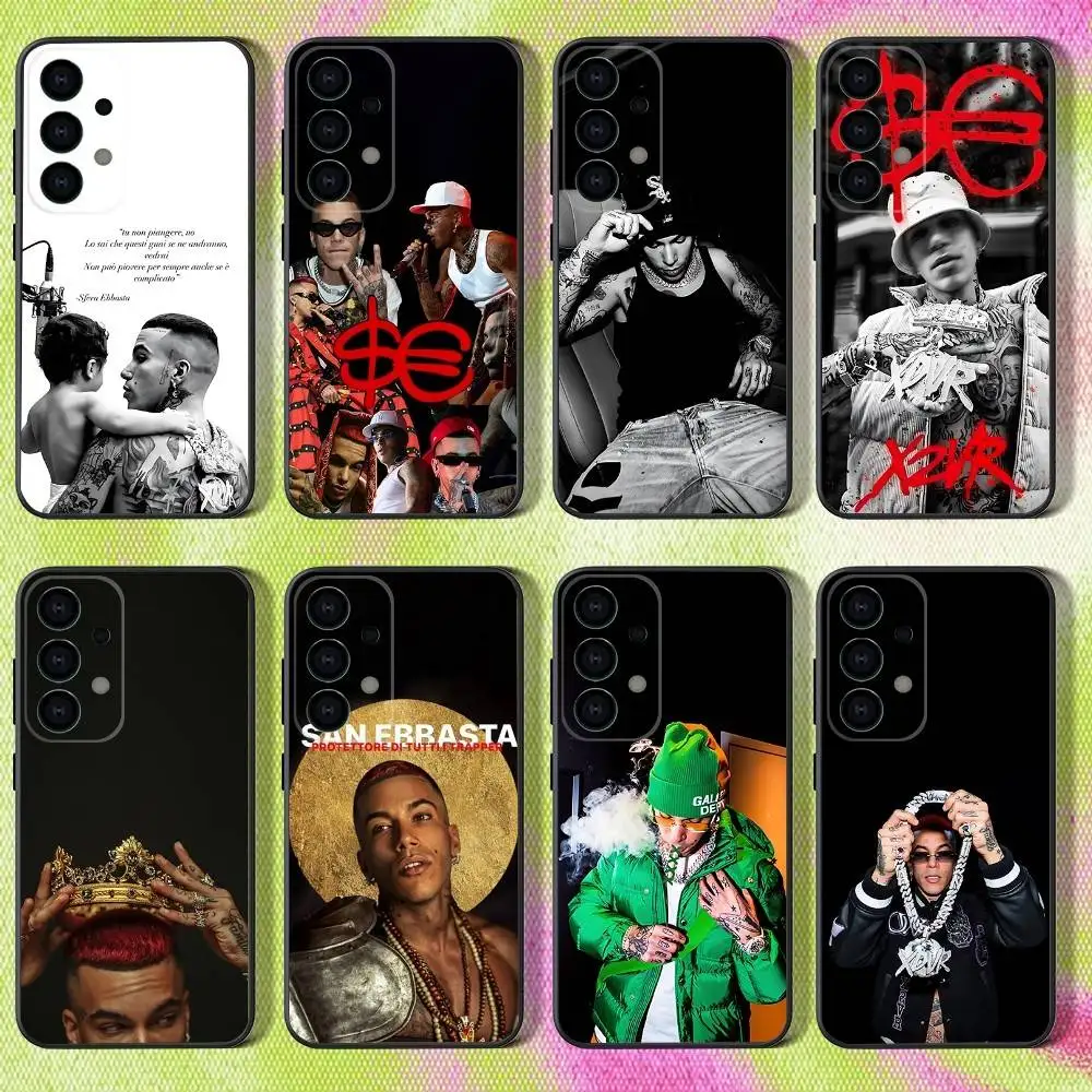 

Rapper S-Sfera Ebbasta Phone Case For Samsung S25,S24,S21,S22,S23,S30,Ultra,S20,Plus,Fe,Lite,Note,10,9,5G Black Cover