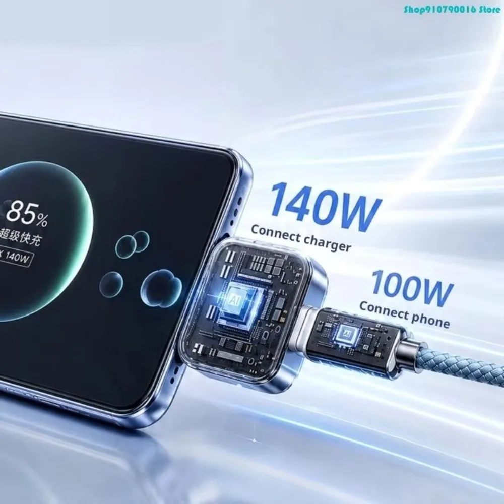 140W Auto Eject Charger Automatic Eject Mobile Phone Charging Accessories Auto Stop Charging Adapter Battery Protection